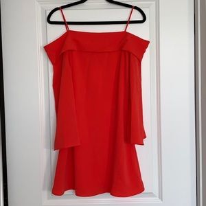 Off the shoulder mini dress